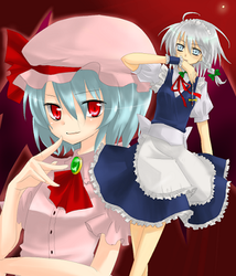 メイド長とおぜうさま