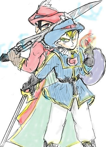 魔法戦士と銃剣士