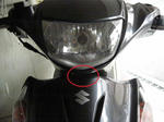アドレスV125のヘッドライトバルブ交換