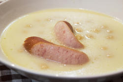 ひよこ豆とじゃがいものクリームスープ