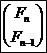 フィボナッチ数列の列ベクトル表記