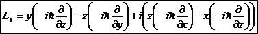 生成演算子に角運動量演算子を挿れる