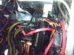 GTX260取り付け後ケーブル装着