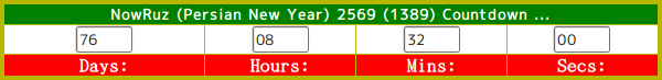 NoRuz CountDown