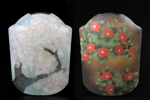 島田恭子作 桜紋足付皿 | 暮らしの器 かかや