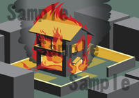 火事　火災　家