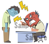 怒られる　怒る　ビジネス　男性