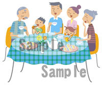 ファミリー　家族　イラスト