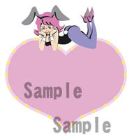 バニーガール　ハート　イラスト素材