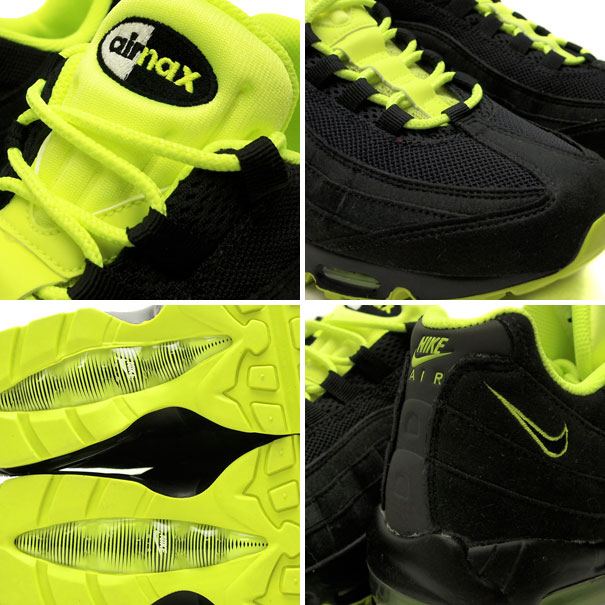 ナイキ エアマックス95 ブラック/ボルト 609048-090