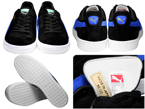 プーマ ジャパン スウェード ブラック/ブルー メイド・イン・ジャパン 352940-05