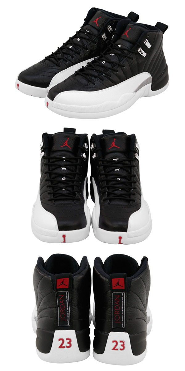 ナイキ エアジョーダン12 レトロ ブラック/バーシティレッド/ホワイト 130690-001