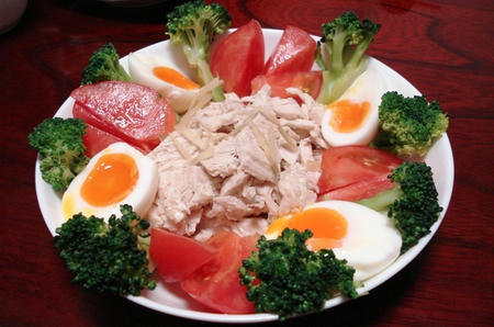 晩ご飯　棒棒鶏（バンバンジー）