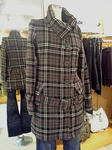 タータンチェックコート