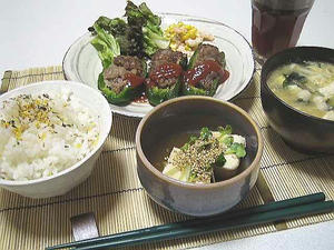 ピーマンの肉詰め