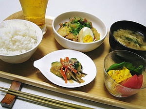 ピリ辛鶏肉じゃが定食