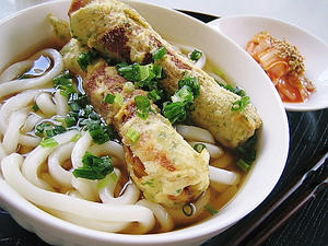 竹輪の磯辺揚げうどん