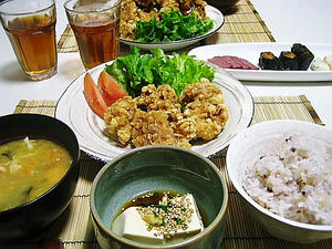 1/2 晩ご飯全景