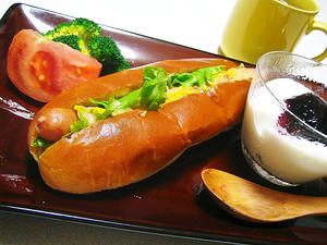ランチのような夕食
