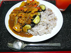十六穀米カレー