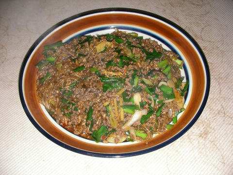 ひき肉と春雨