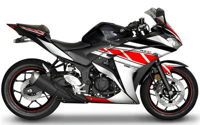 YAMAHA YZF-R25 Amotopart カウル ストロボ インター YZF-R25をストロボカラーにしよう｜YZF-R25のカスタムパーツリスト