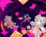 紅白の蝶