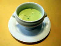 グリーンピースのスープ