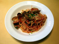 ボンゴレのトマトパスタ