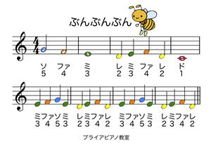 幼児用カラー楽譜 Musicbrier