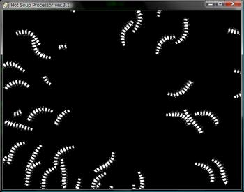 逃げます。そして体が切れている個体が・・・