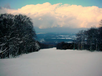 スキー場、誰もいない