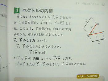 教科書の内積の定義