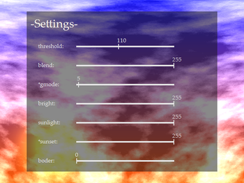 細かなパラメータを設定できるよ!!