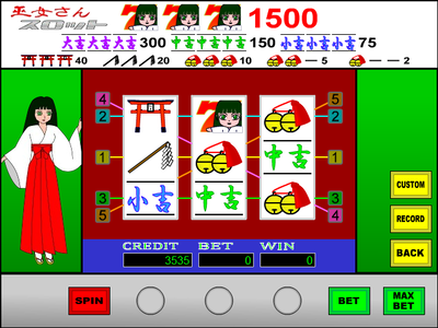巫女さんスロットスクリーンショット1