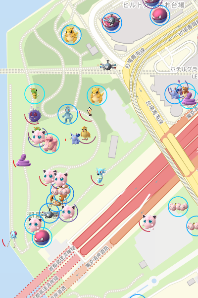 レアポケモン ベロリンガ がお台場に出現 お台場レストラン ポケモンgo