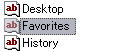 「Favorites」をダブルクリック