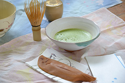 夏らしい平茶碗