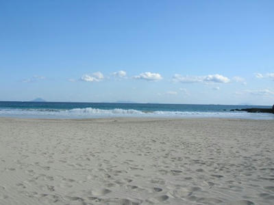 ある晴れた日の冬の海