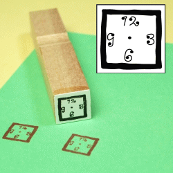 ぷちスタンプ　針の無い時計