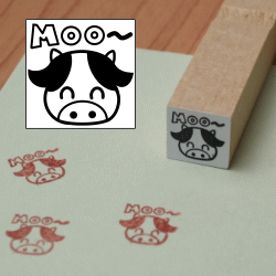 ぷちスタンプ ウシさんMoo~
