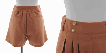 UNRELISH 通販 タックショートパンツ