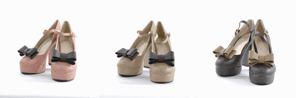 UNRELISH 通販 リボン付ストームパンプス