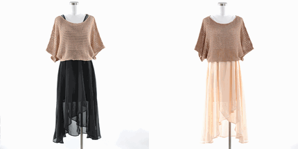 UNRELISH (アンレリッシュ) 通販 ゆるニット+テールマキシワンピ