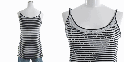 Ｃ／モダールビーズ装飾キャミソール