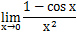 lim[x→0]{(1-cosx)/x^2}