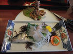 刺身とから揚げ