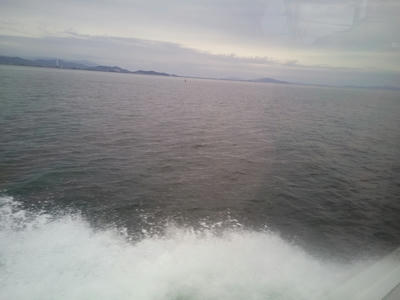 琵琶湖汽船で竹生島まで移動