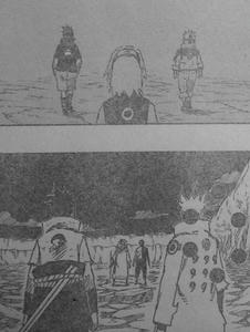 ナルトとサスケの背中