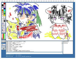 長女と絵チャ